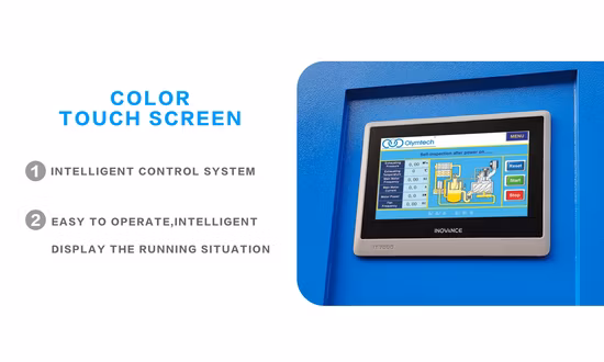 Compresor de aire tipo tornillo de ahorro de energía adecuado para fábrica de máquinas de carpintería