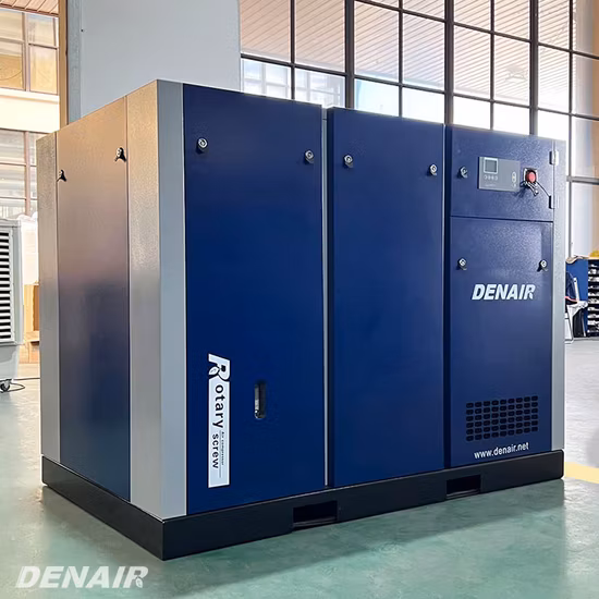 60HP 8bar 271cfm Compresor de aire de tornillo rotativo de accionamiento directo para la industria de pintura automática