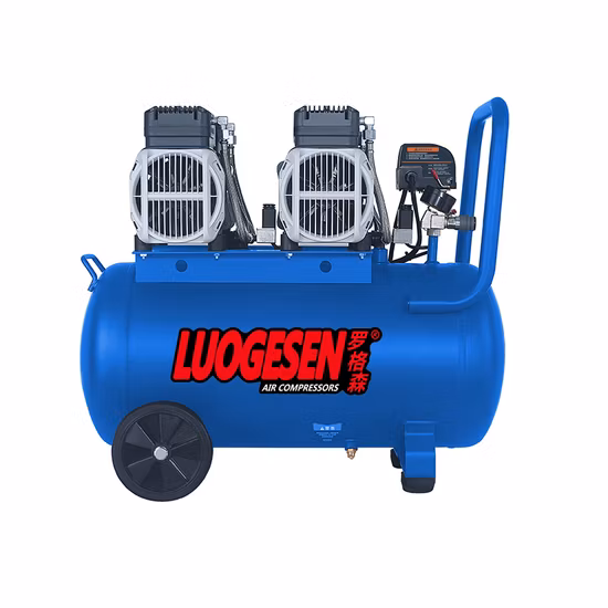 Ventilador eléctrico, compresor de un solo tornillo de aire y aceite de refrigeración de alta presión para trabajo pesado, 10bar para la industria del vidrio