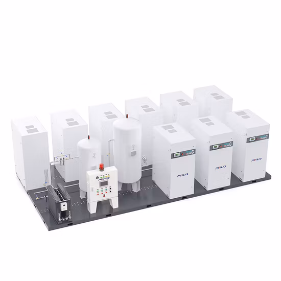 Compresor de aire centrífugo de levitación magnética sin aceite de alta presión para aplicaciones industriales